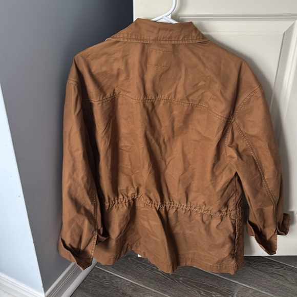 Oversized Khaki Carpenter Jacket | Brown | Adjustablele | Women’s Medium/Large - Picture 2 of 5